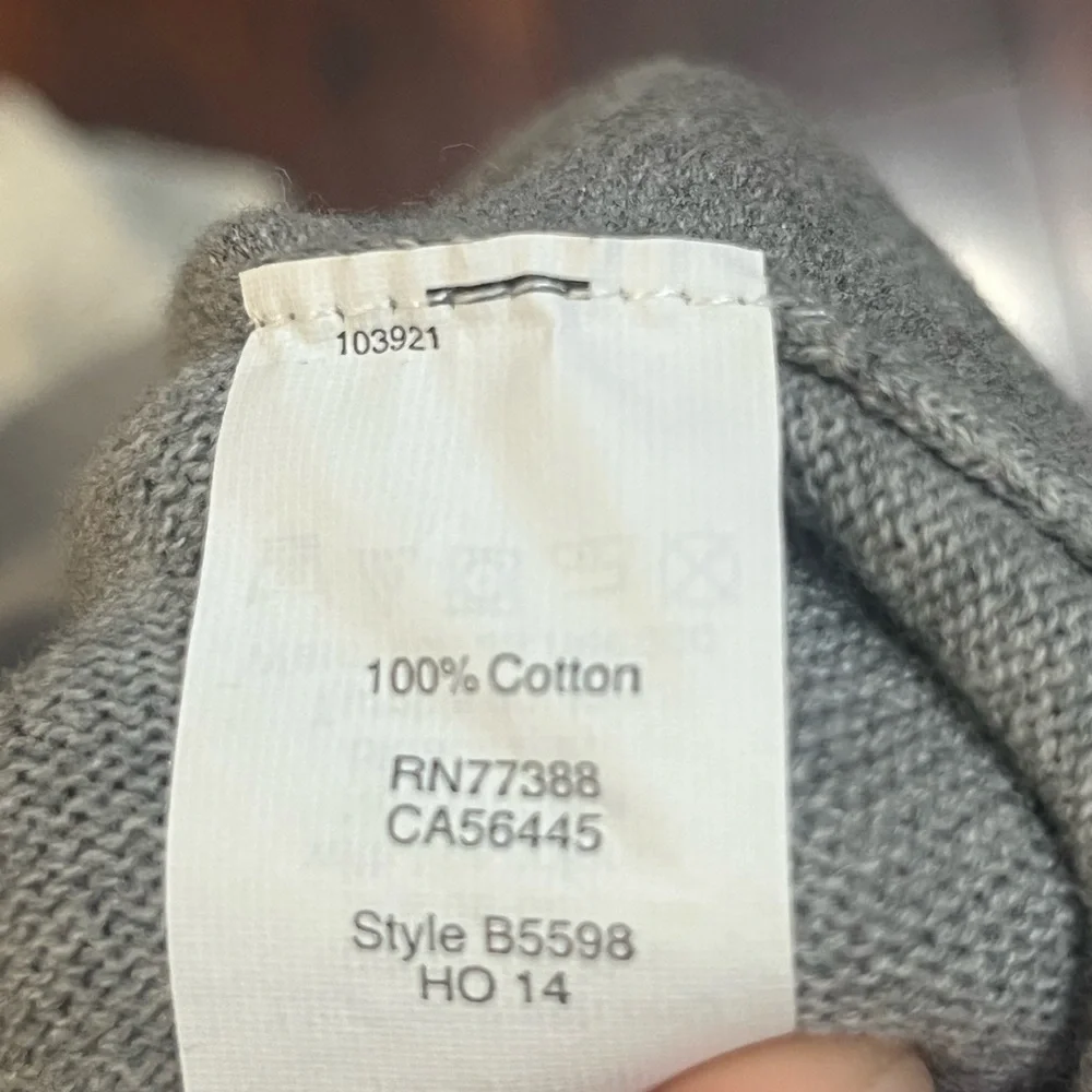 J Crew Gray and Blue Sweater